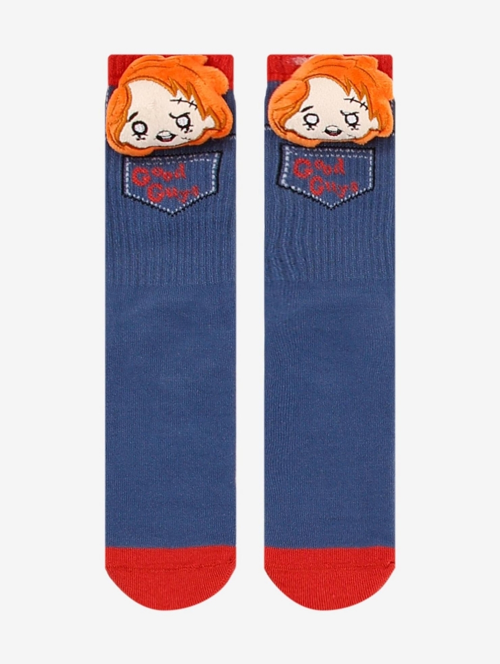 Chucky Plush Head Crew Socks